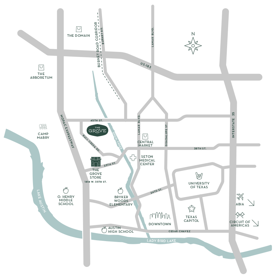 Directions to The Grove Austin's Gathering Place