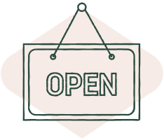 open sign